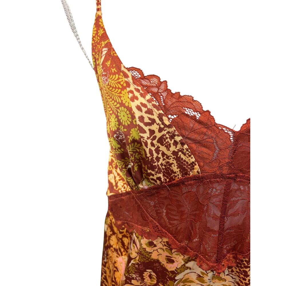 Free People Amber Combo "Right Now" Midi Slip Dress - Picture 6 of 12